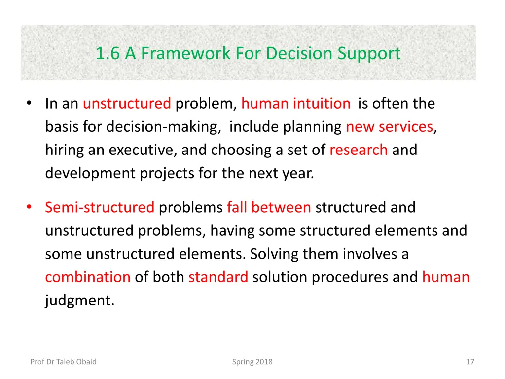 1 6 a framework for decision support 3