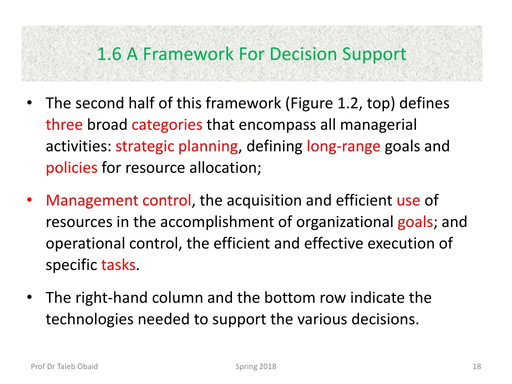 1 6 a framework for decision support 4