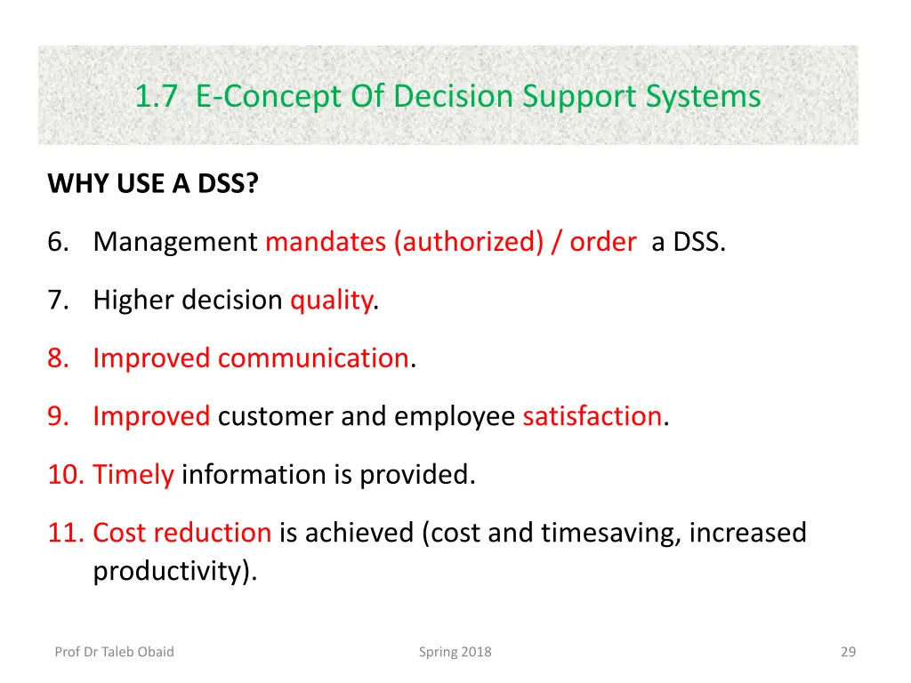 1 7 e concept of decision support systems 3