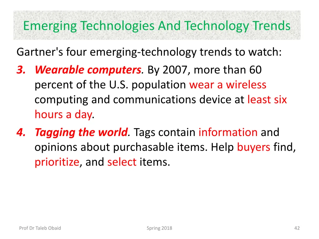 emerging technologies and technology trends 2