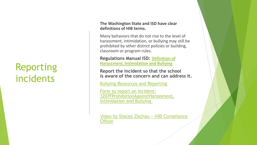 the washington state and isd have clear