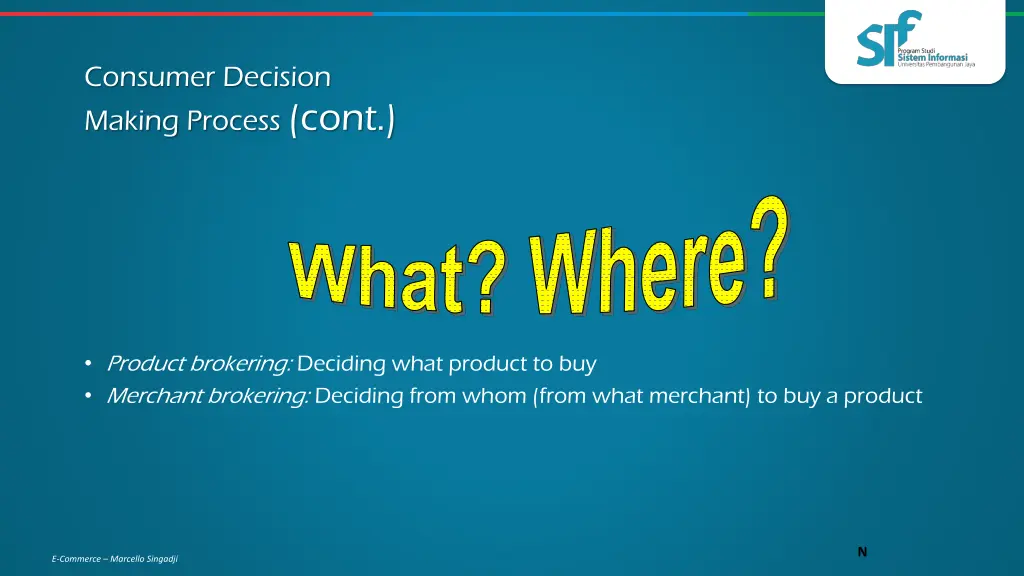 consumer decision making process cont