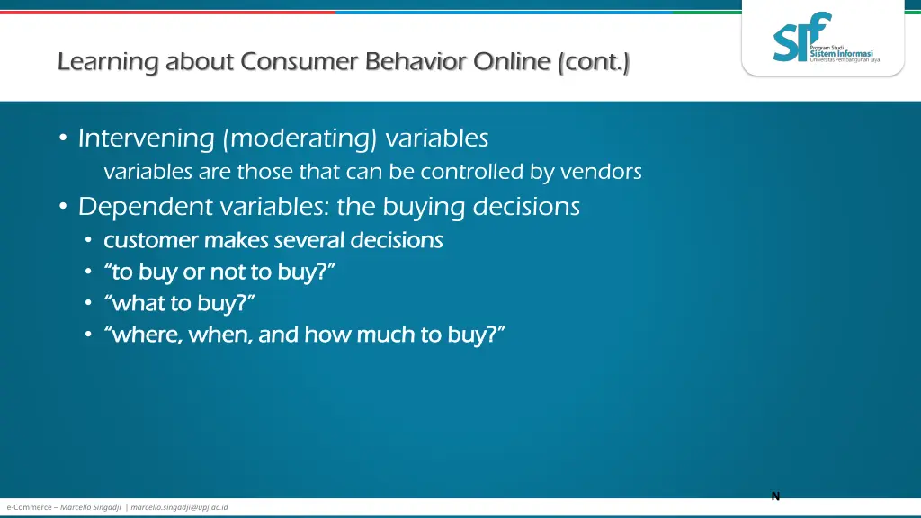 learning about consumer behavior online cont 1