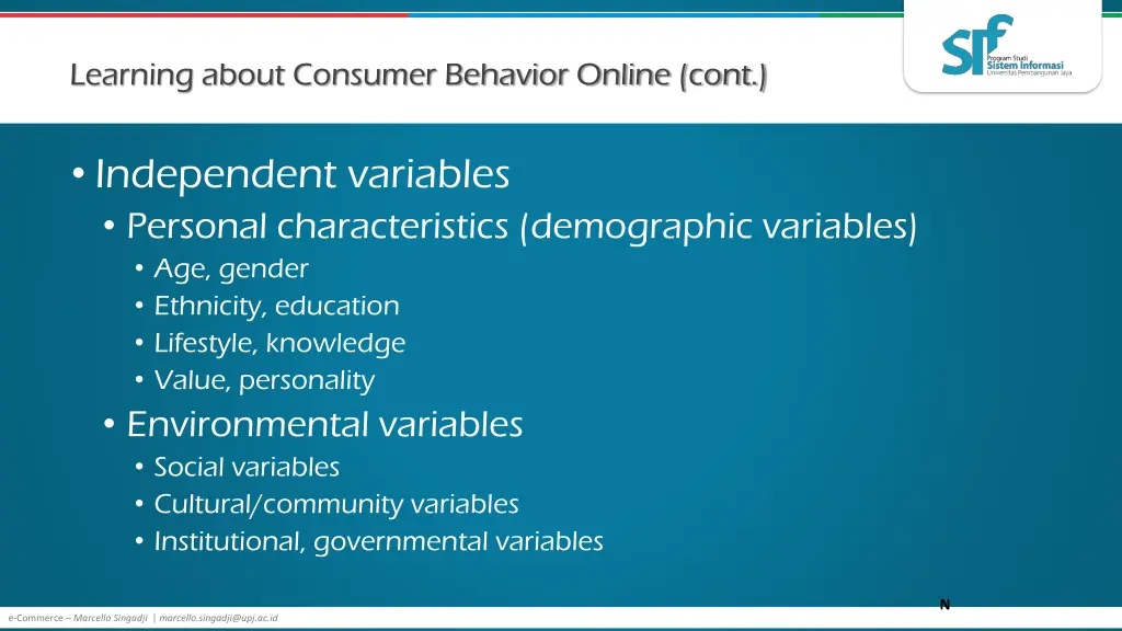 learning about consumer behavior online cont