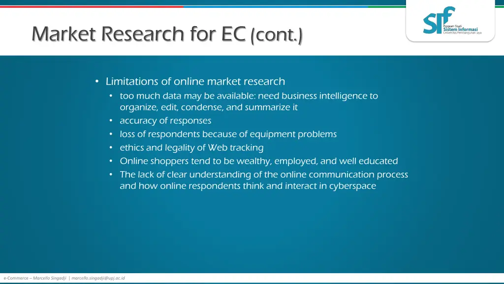 market research for ec cont