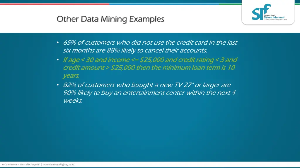 other data mining examples