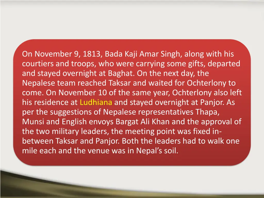 on november 9 1813 bada kaji amar singh along