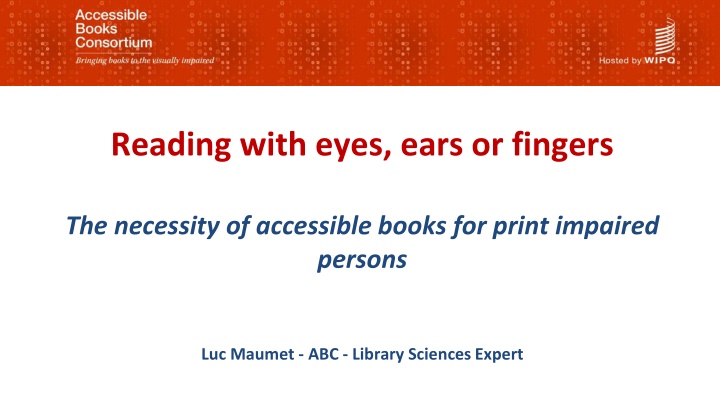 reading with eyes ears or fingers