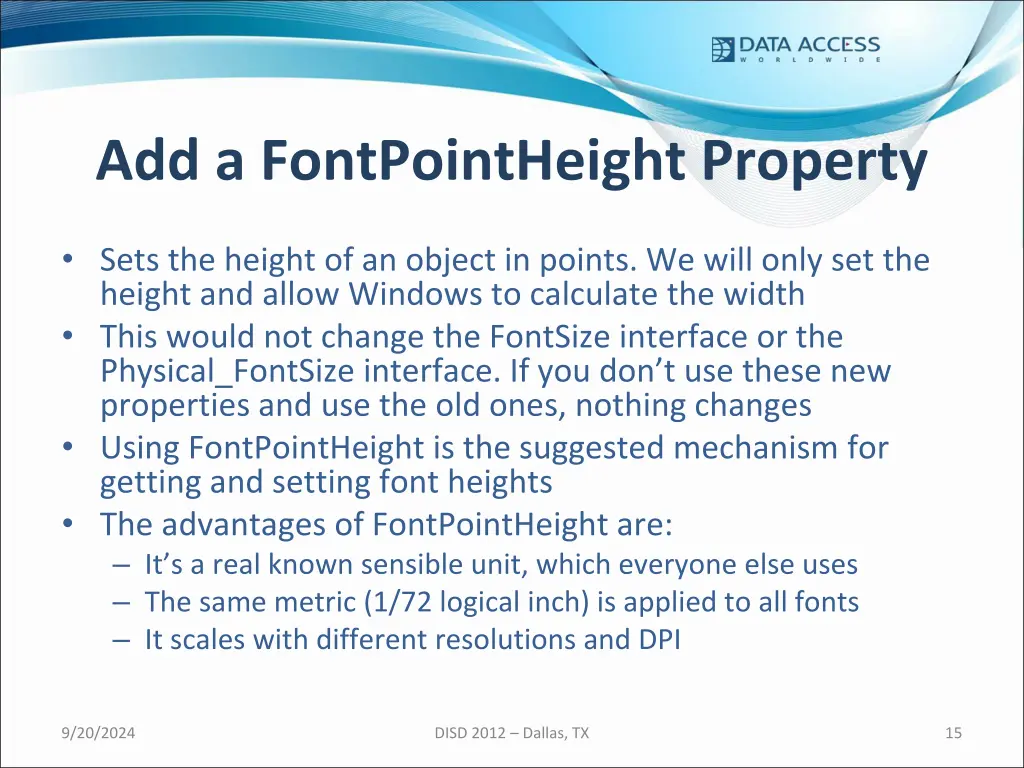 add a fontpointheight property