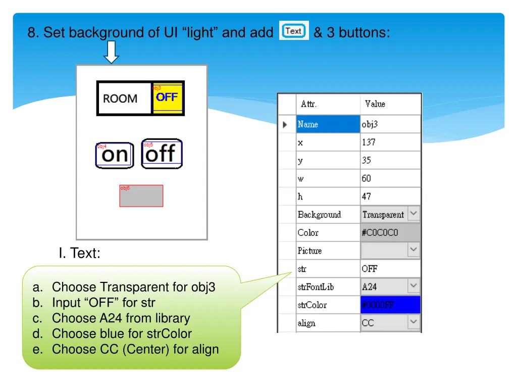 8 set background of ui light and add