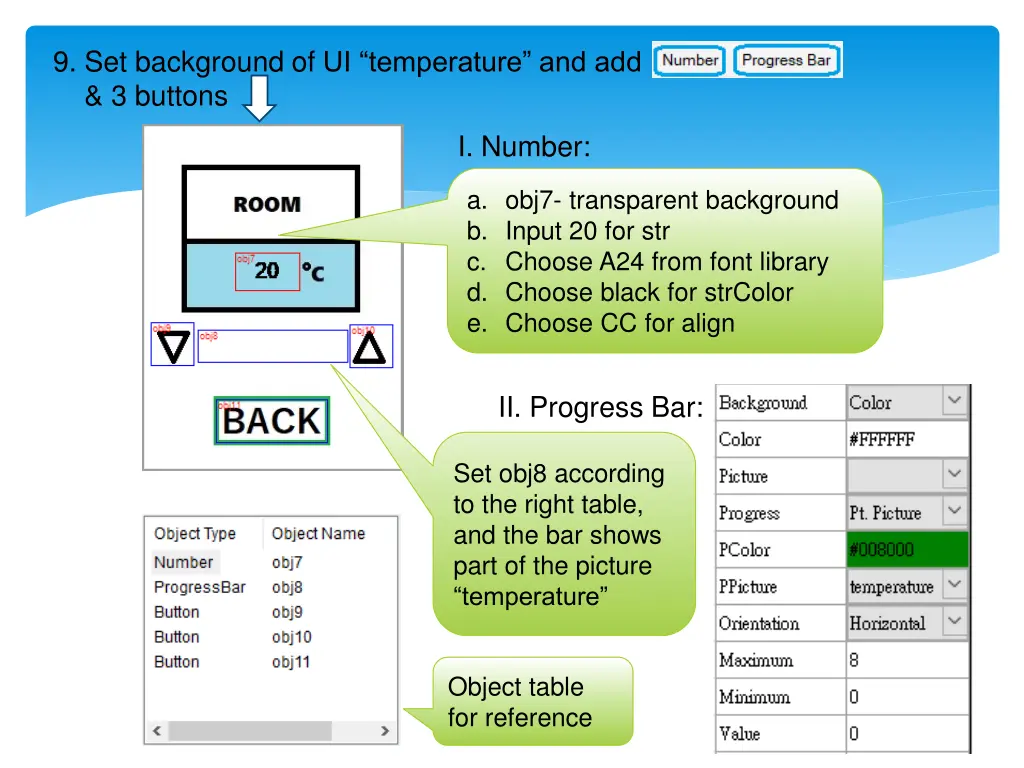 9 set background of ui temperature