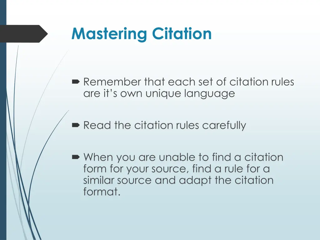 mastering citation