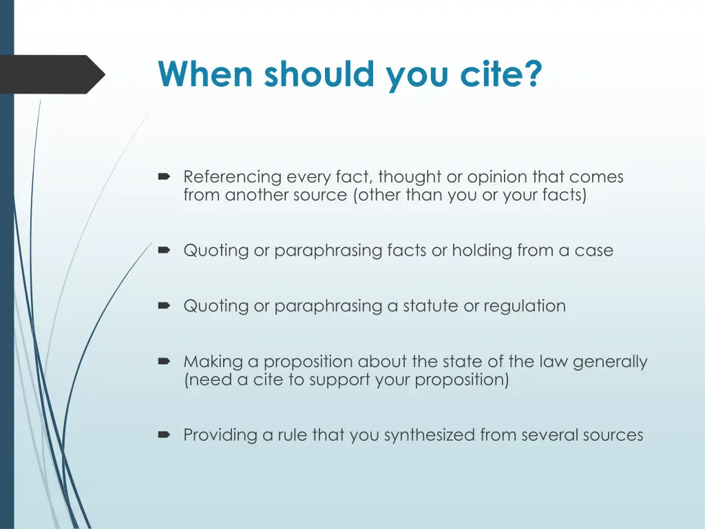 when should you cite