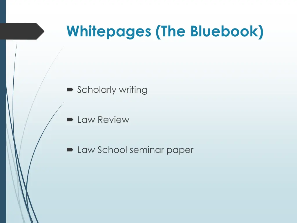 whitepages the bluebook