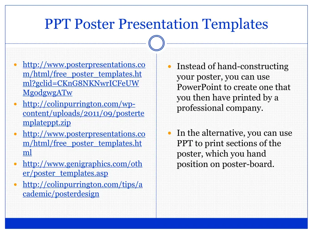 ppt poster presentation templates