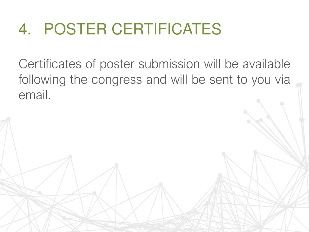 4 poster certificates