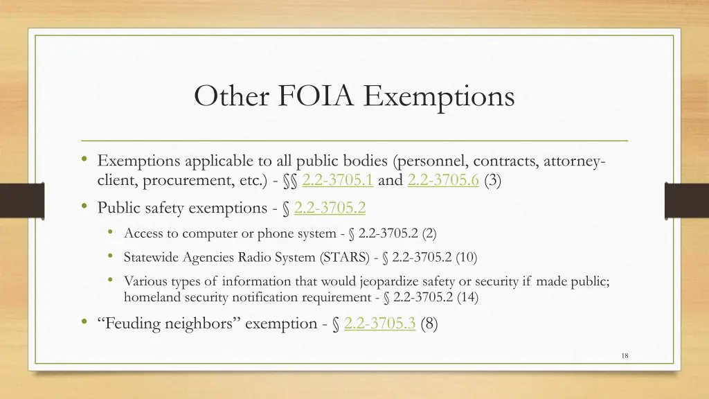 other foia exemptions