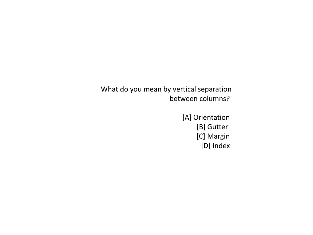 what do you mean by vertical separation