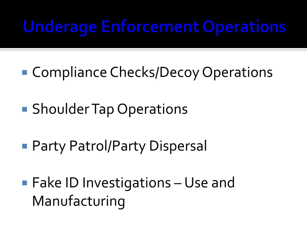 compliance checks decoy operations