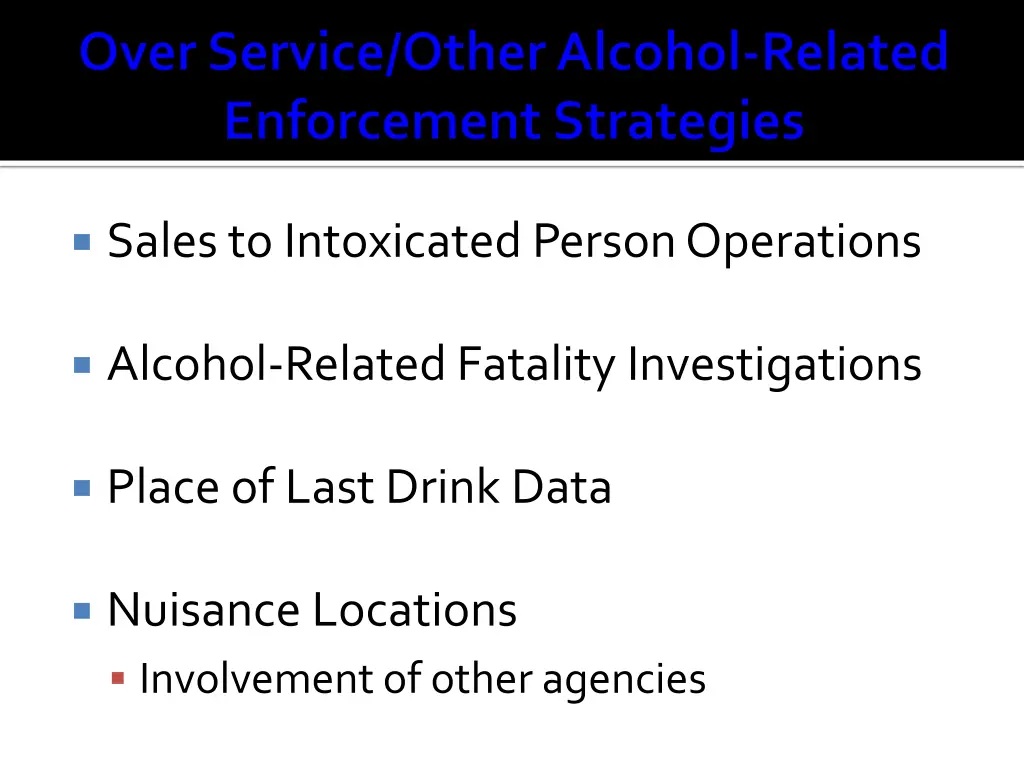 sales to intoxicated person operations