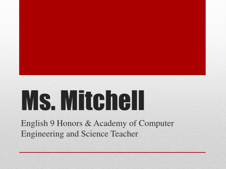 ms mitchell english 9 honors academy of computer