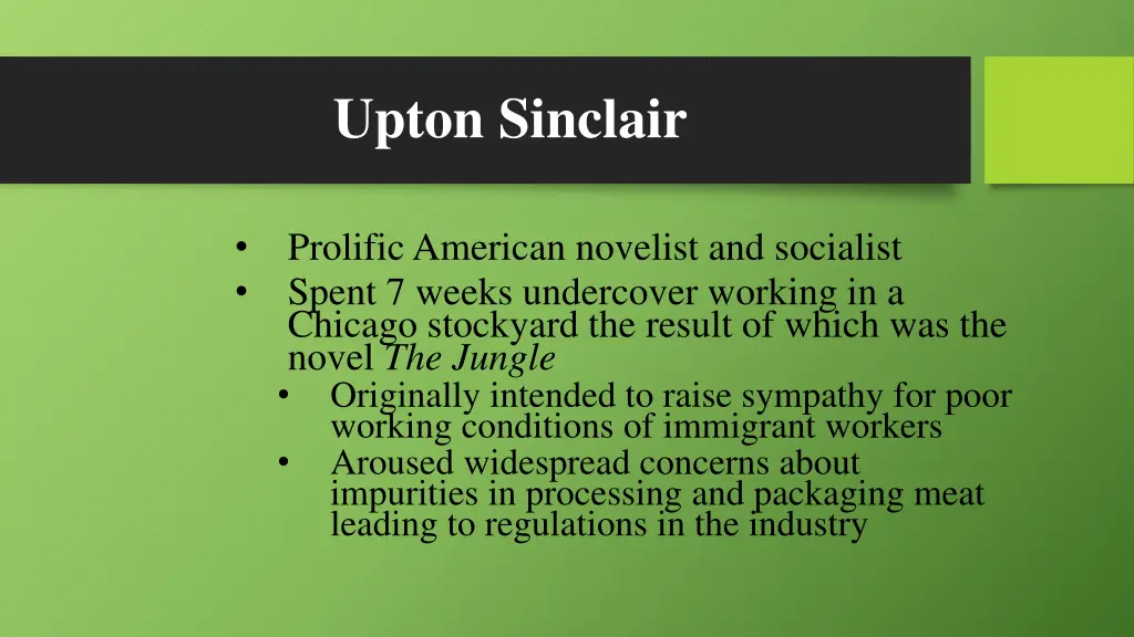 upton sinclair