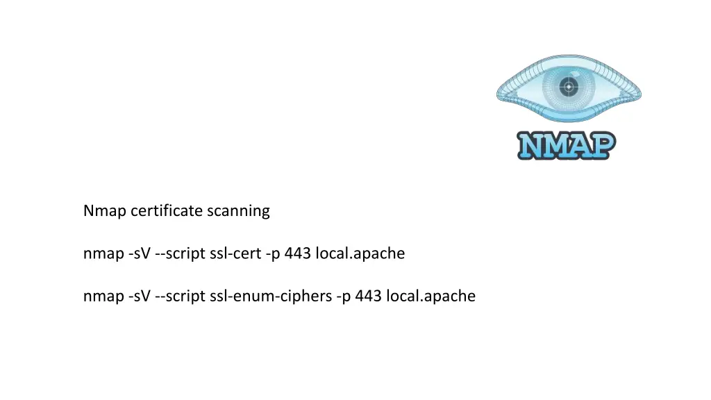 nmap certificate scanning