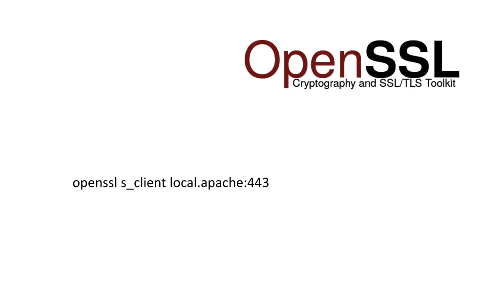 openssl s client local apache 443