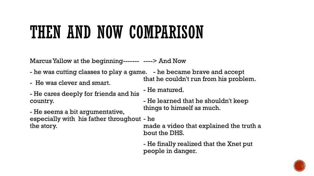 then and now comparison