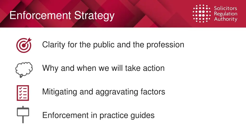 enforcement strategy