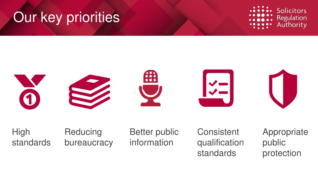 our key priorities