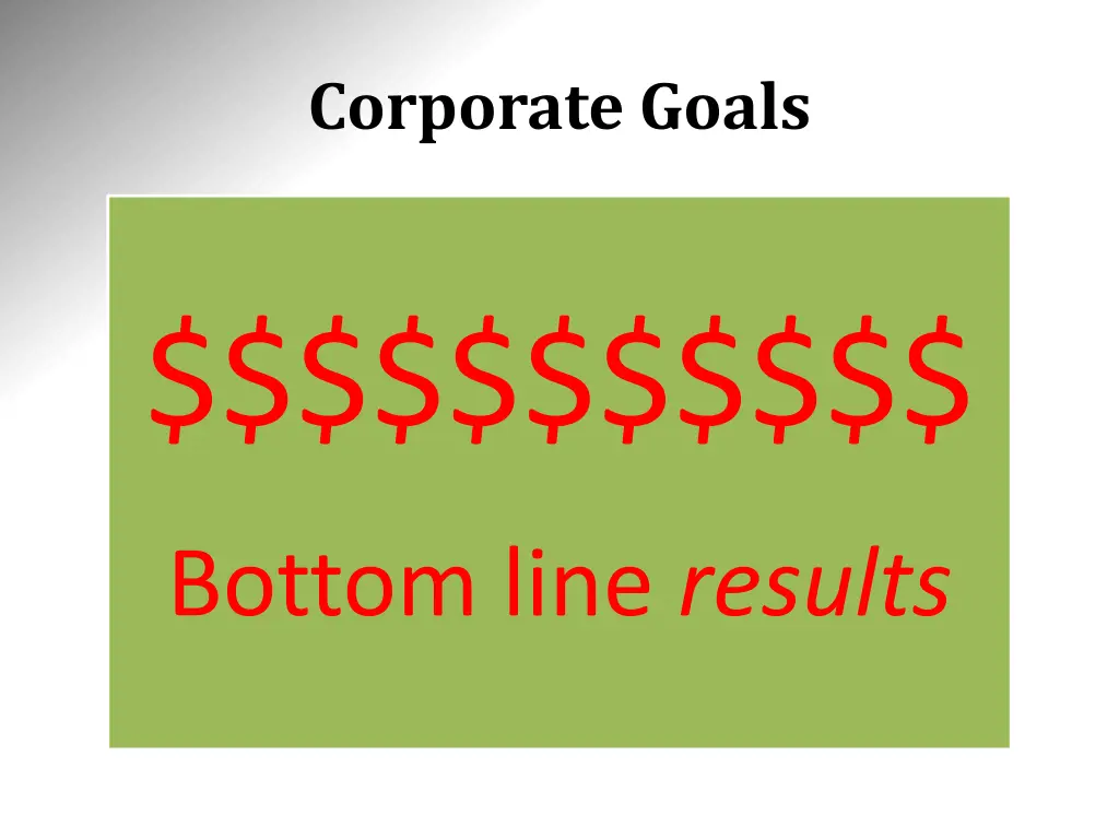 corporate goals 4