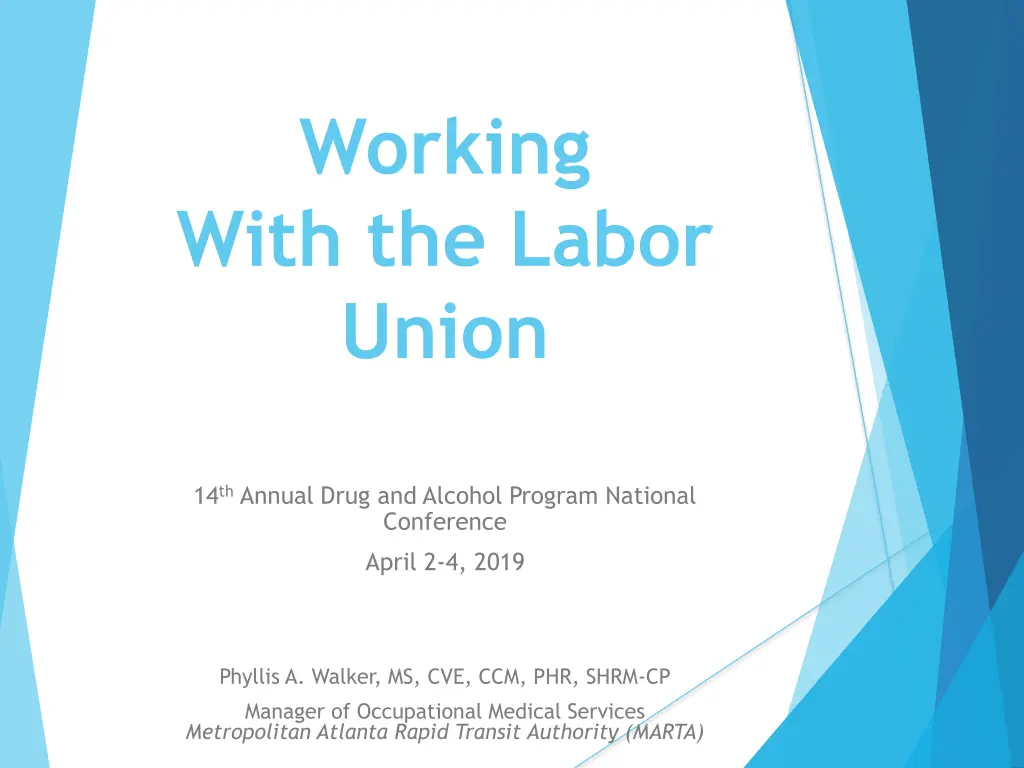 working with the labor union