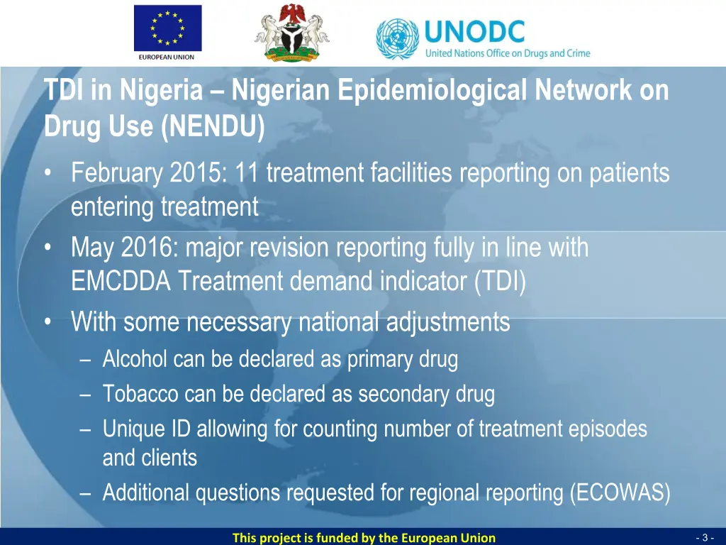 tdi in nigeria nigerian epidemiological network