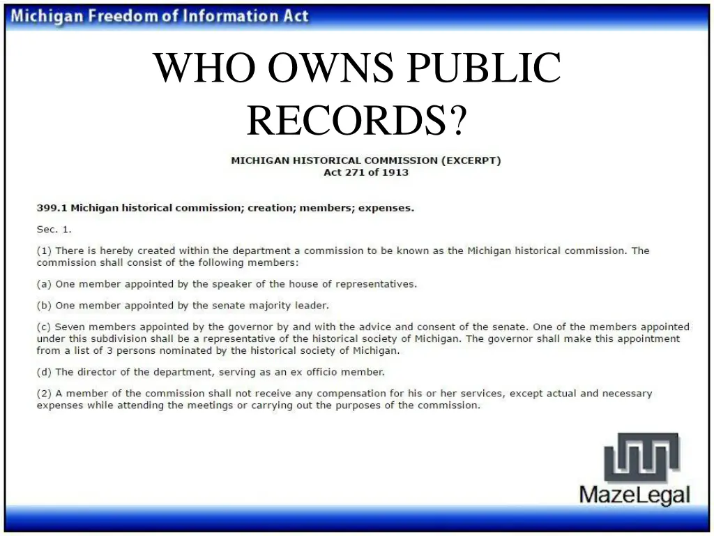 who owns public records