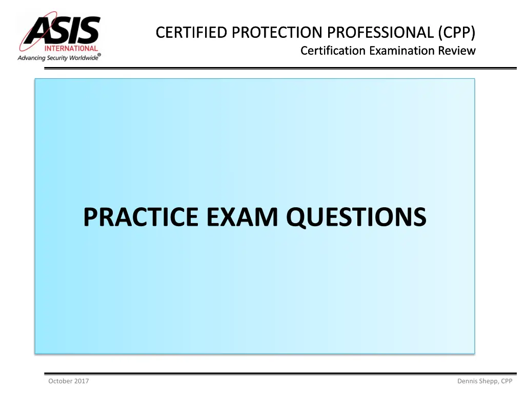 certified protection professional 9