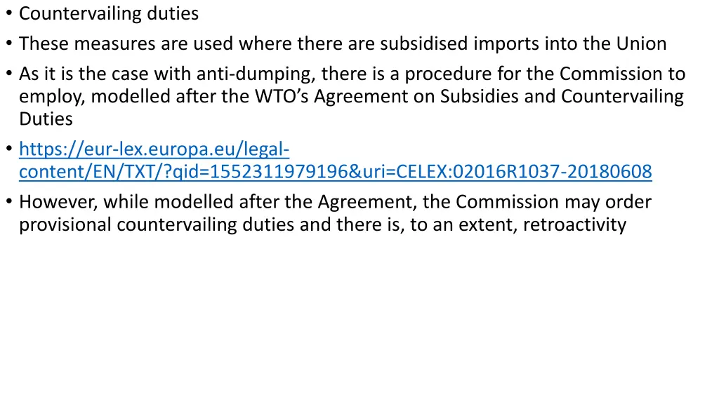 countervailing duties these measures are used