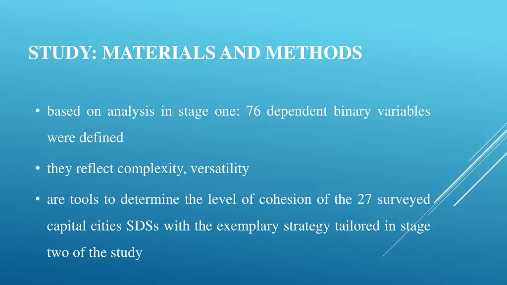 study materials and methods 1