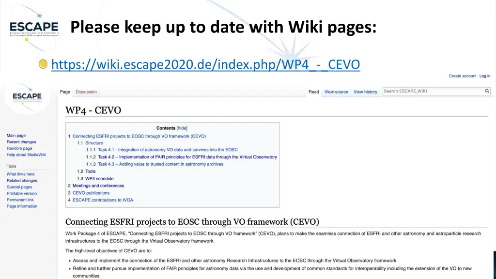 please keep up to date with wiki pages