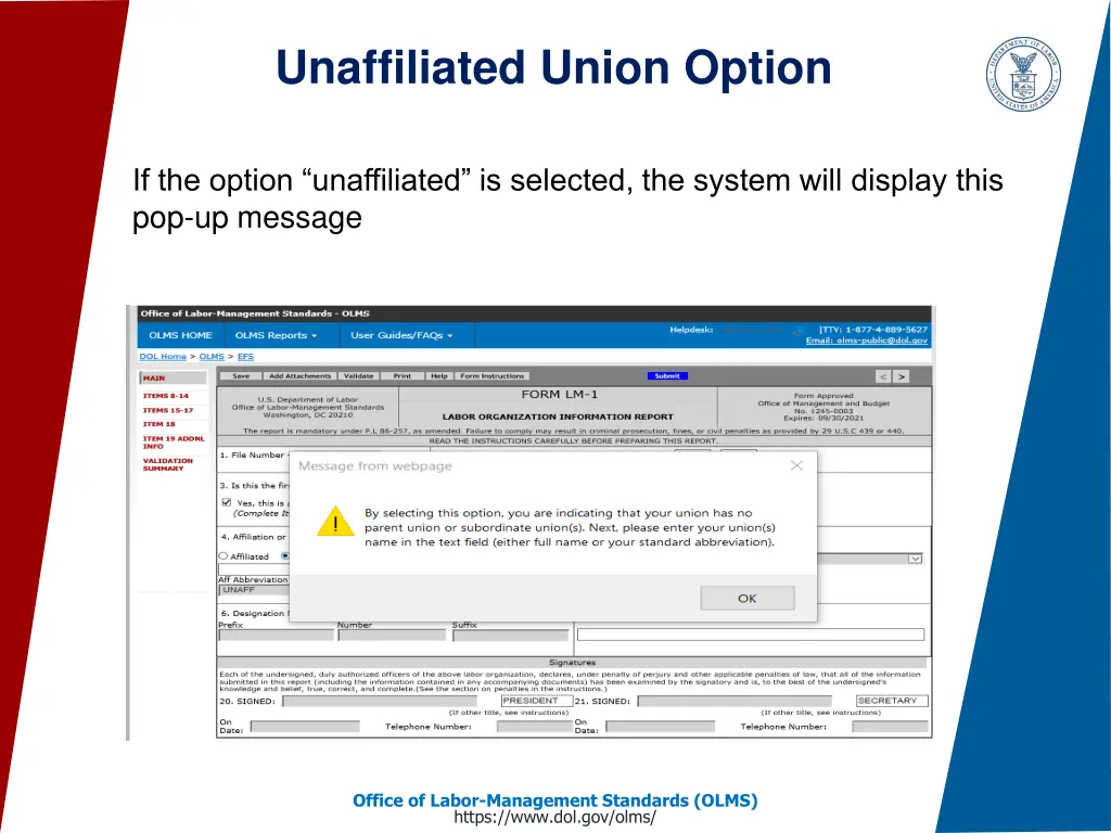 unaffiliated union option