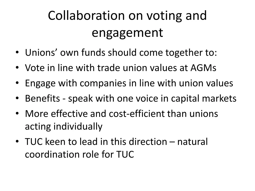 collaboration on voting and engagement