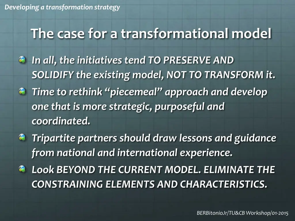 developing a transformation strategy 4