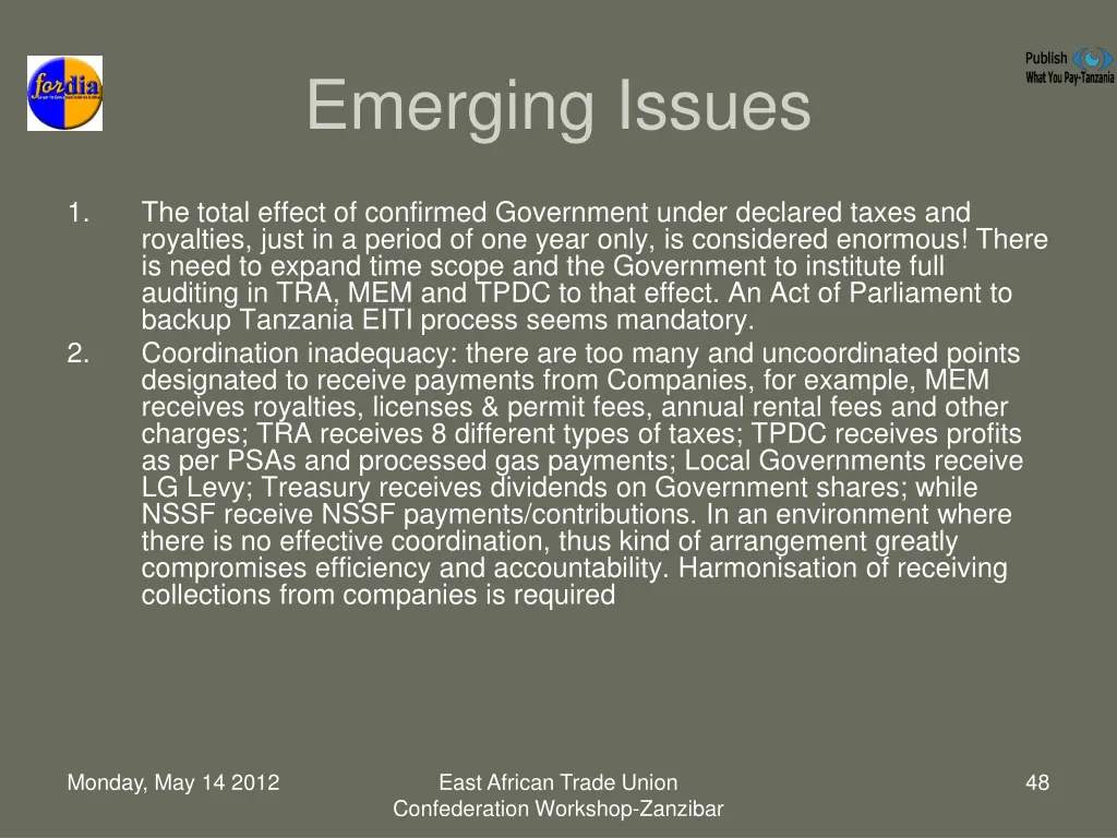 emerging issues