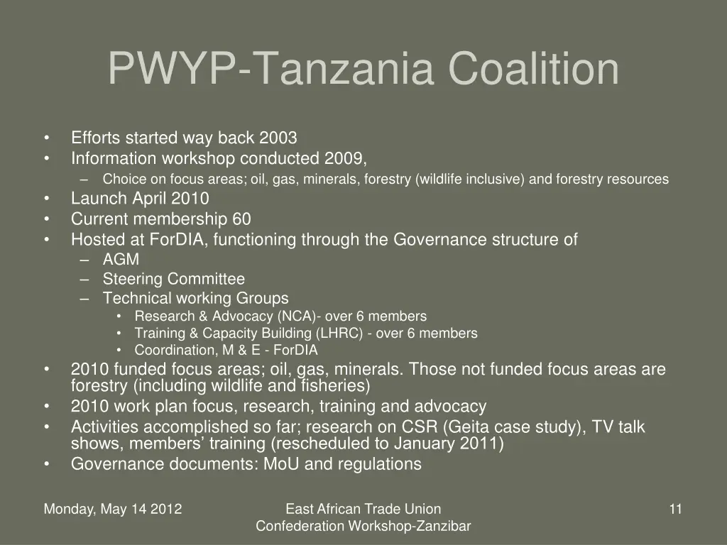 pwyp tanzania coalition