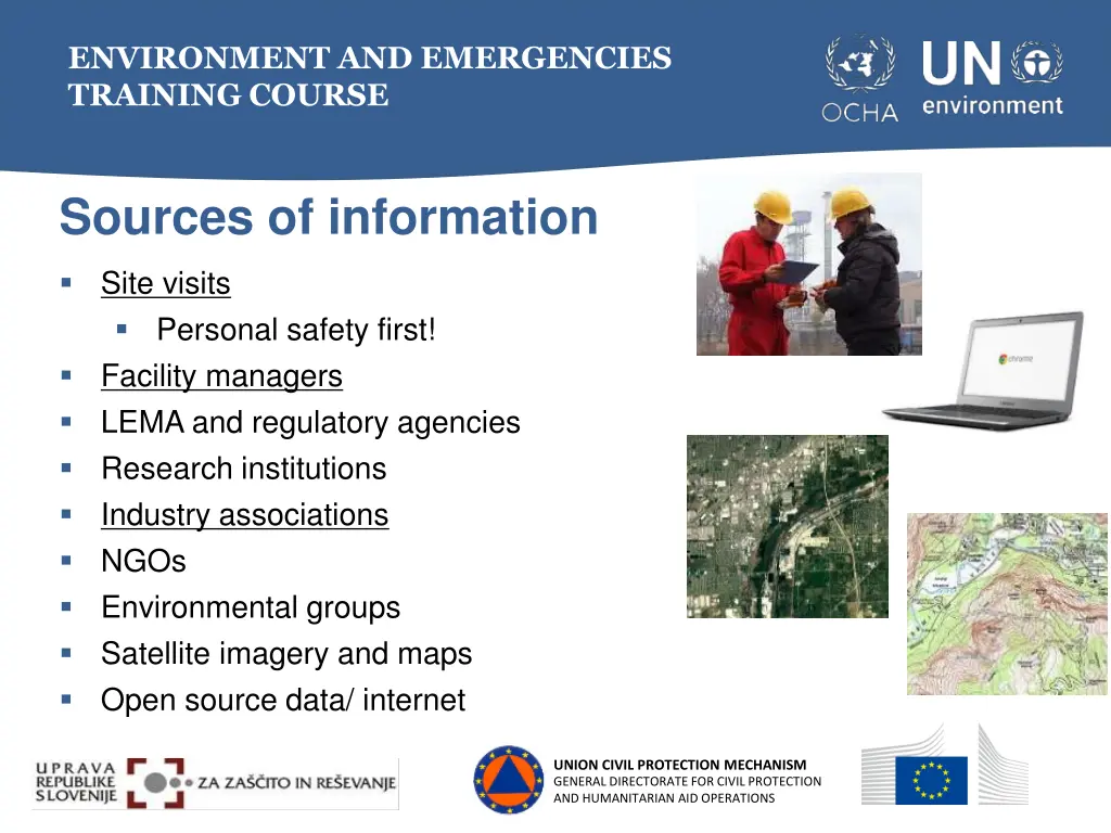 environment and emergencies training course 6