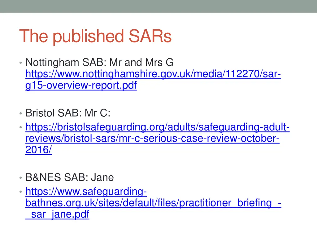 the published sars 1