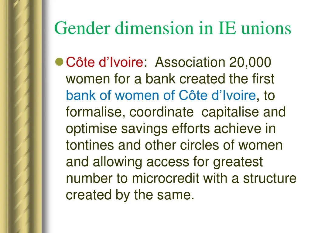 gender dimension in ie unions 5