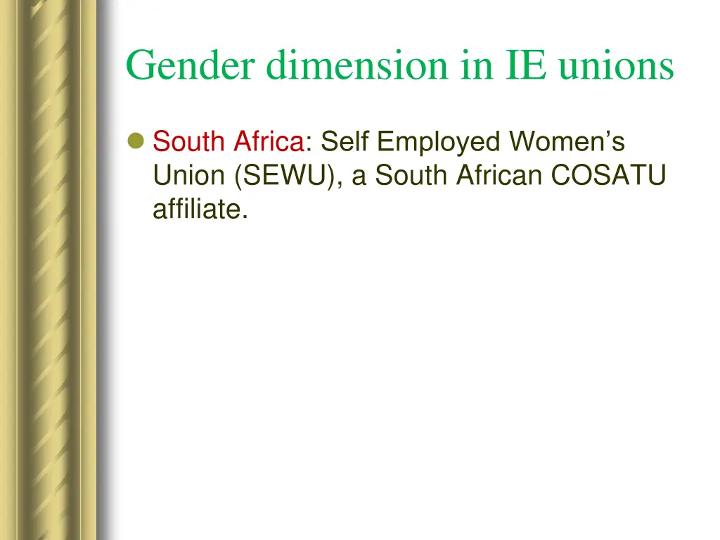 gender dimension in ie unions 7