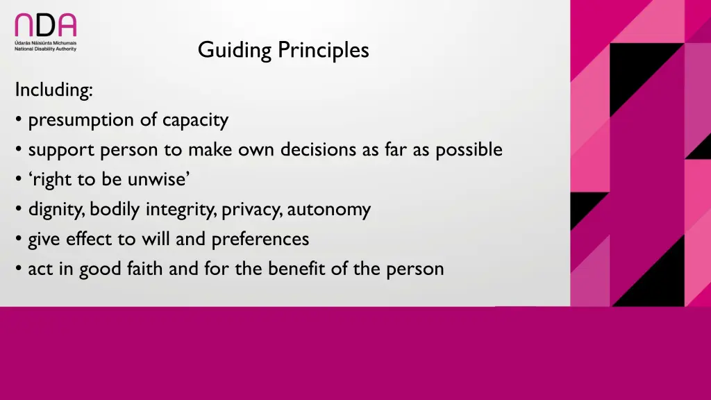 guiding principles