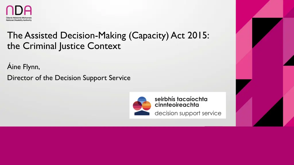 the assisted decision making capacity act 2015